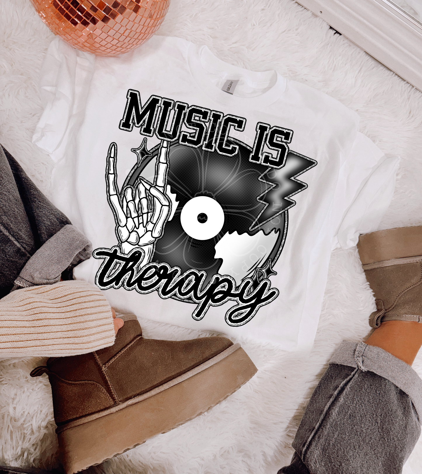 MUSIC IS THERAPY PNG DESIGN