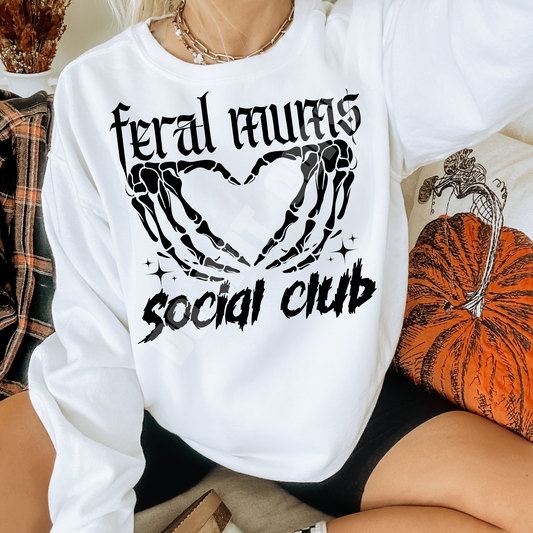 FERAL MUMS SOCIAL CLUB PNG DESIGN