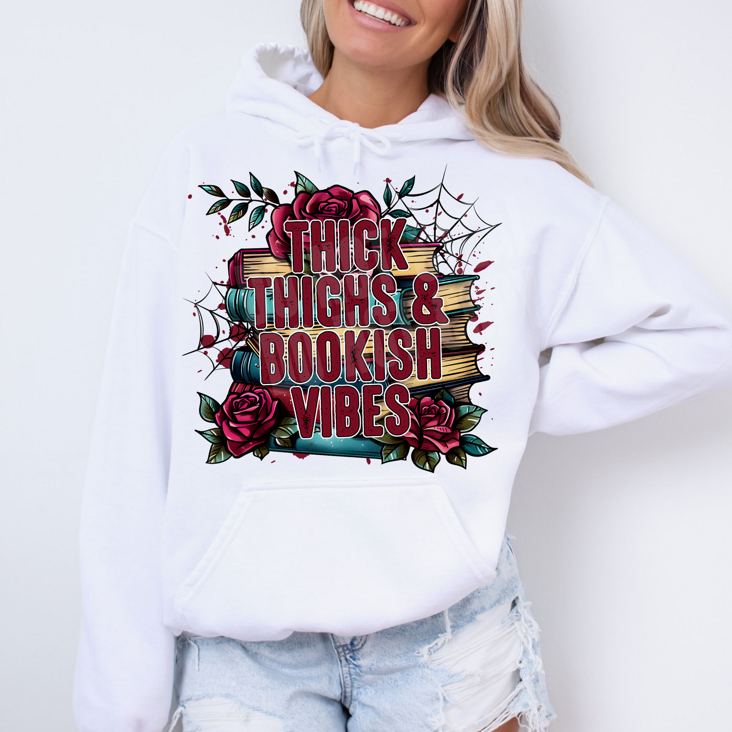 THICK THIGHS & BOOKISH VIBES  DIGITAL DESIGN