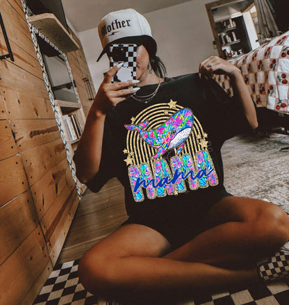 MAMA W/ WHALE  DIGITAL DESIGN