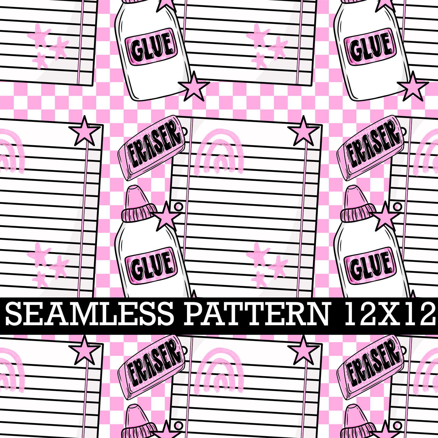 SCHOOL PINK SEAMLESS PATTERN