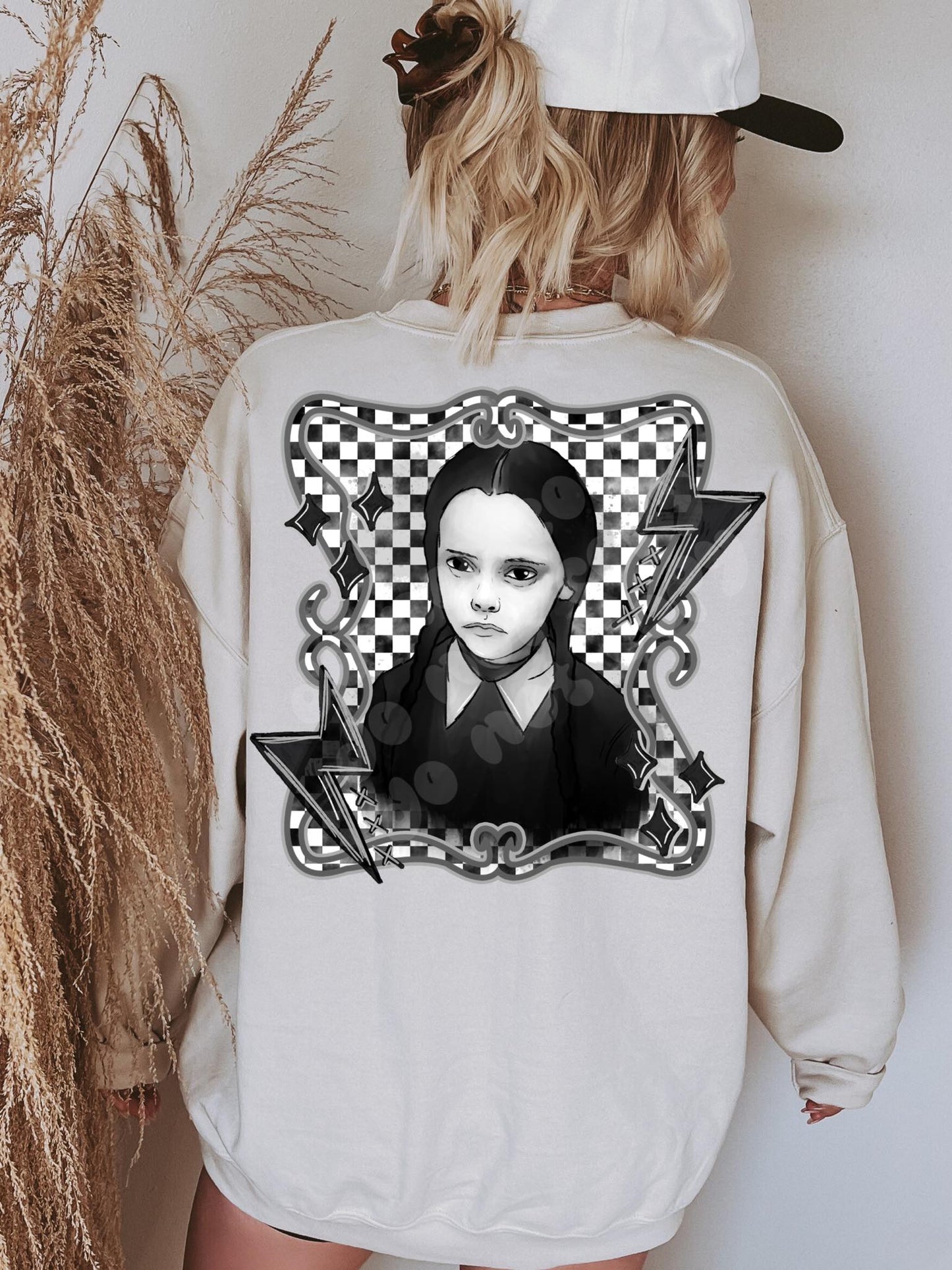 WEDNESDAY GRAYSCALE PNG DESIGN