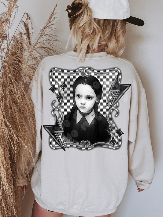 WEDNESDAY GRAYSCALE PNG DESIGN