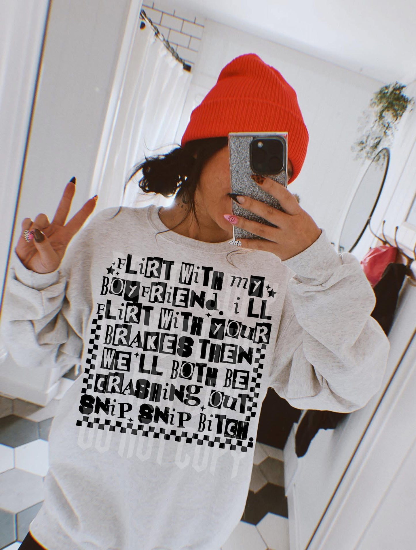 Flirt With My Boyfriend PNG Design *NO LICENSING REQUIRED*