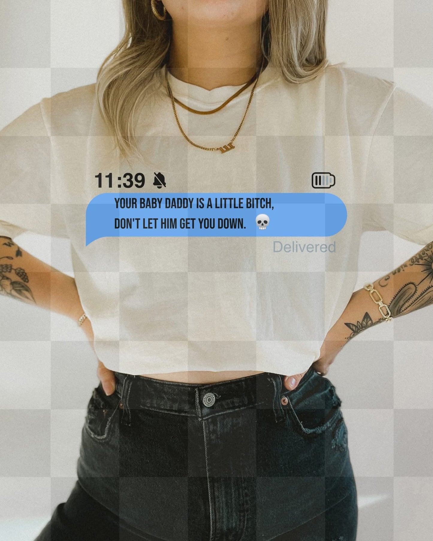 BABY DADDY TEXTS DIGITAL DESIGN