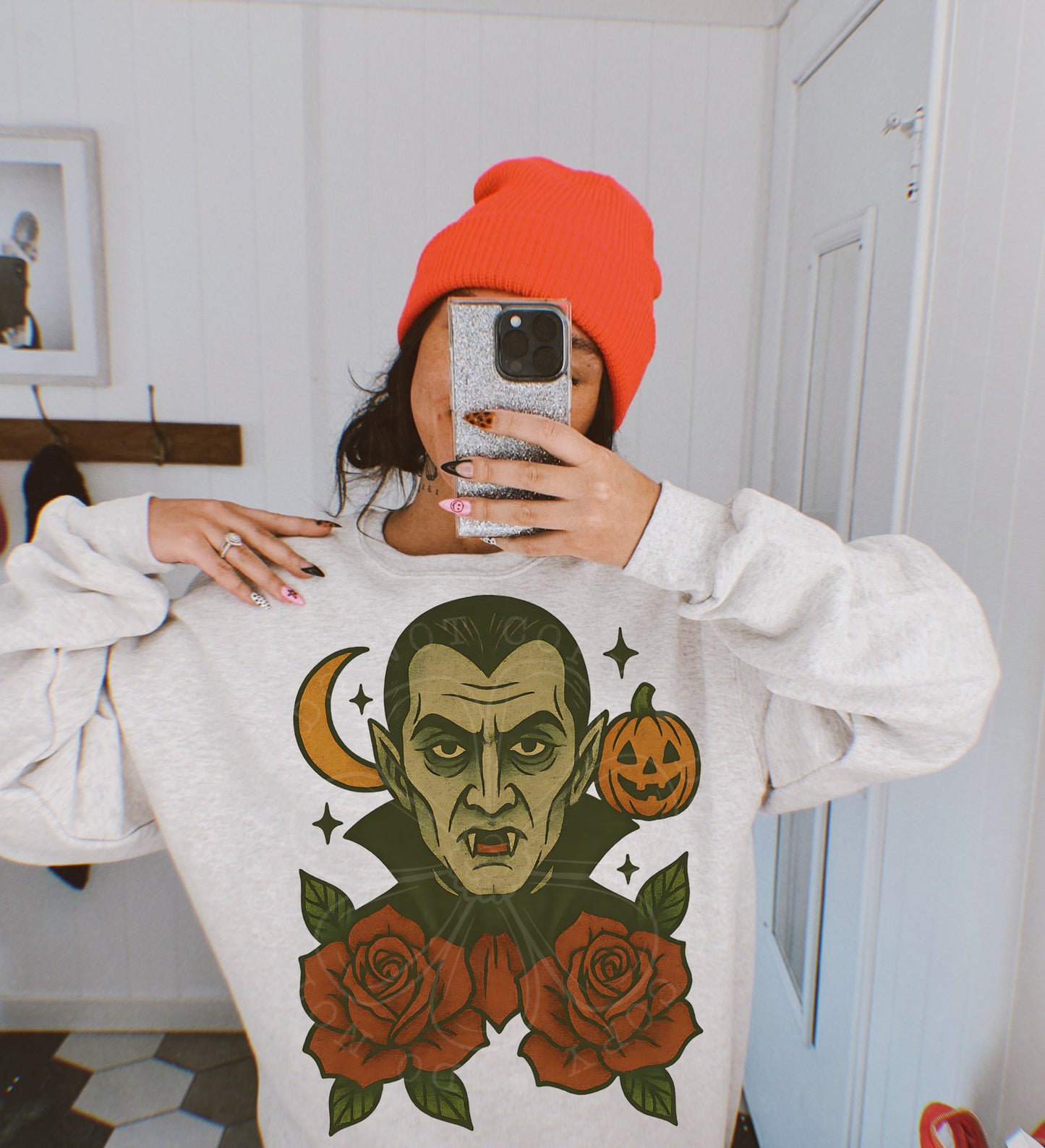 Vintage Tattoo Halloween Vampire PNG Design *NO LICENSING REQUIRED*