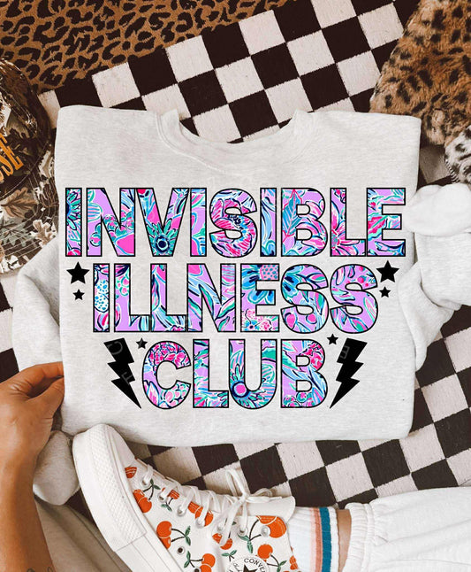 Invisible Illness Club  PNG Design *NO LICENSING REQUIRED*