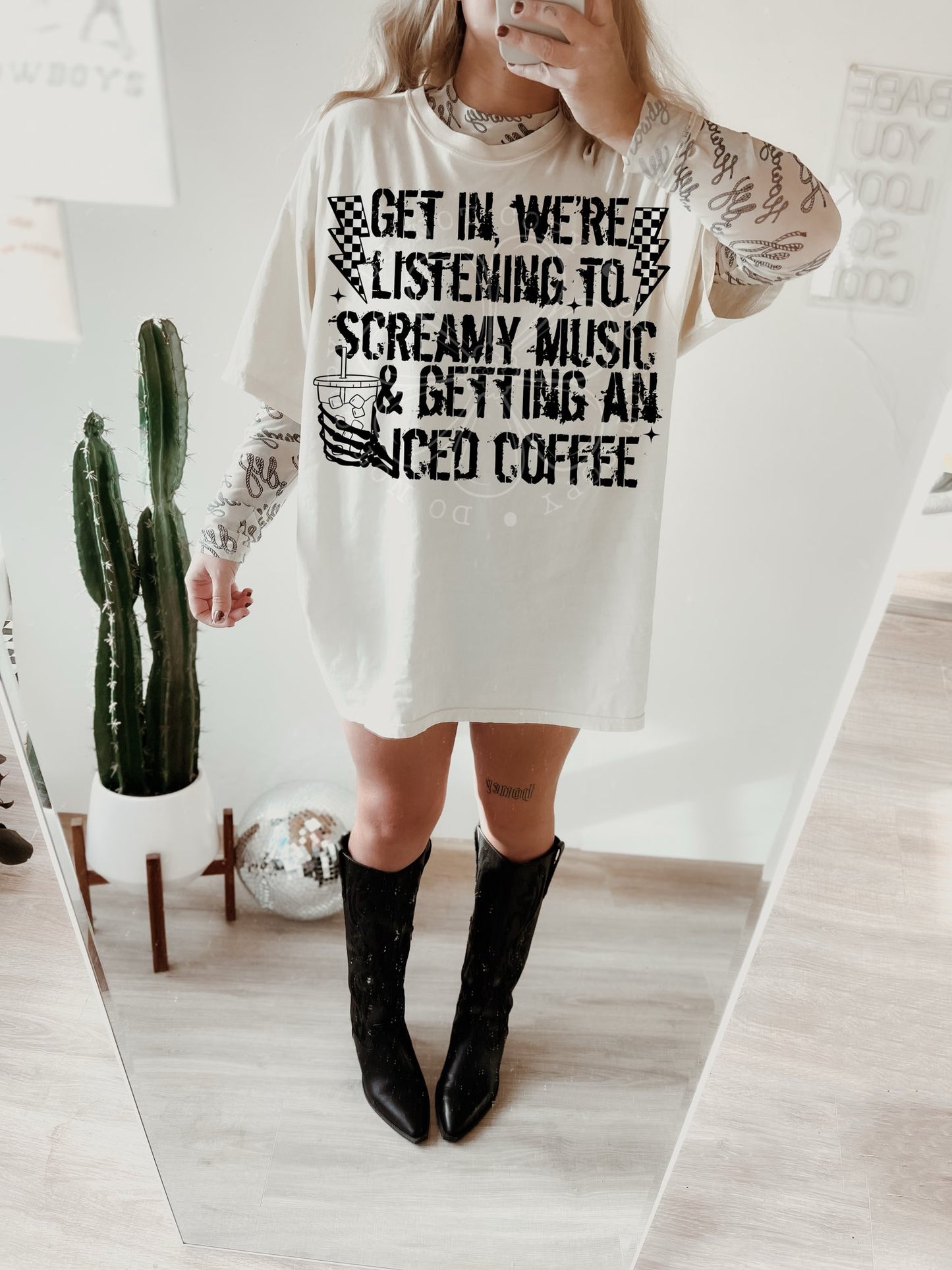 SCREAMY MUSIC & ICED COFFEE  DIGITAL DESIGN