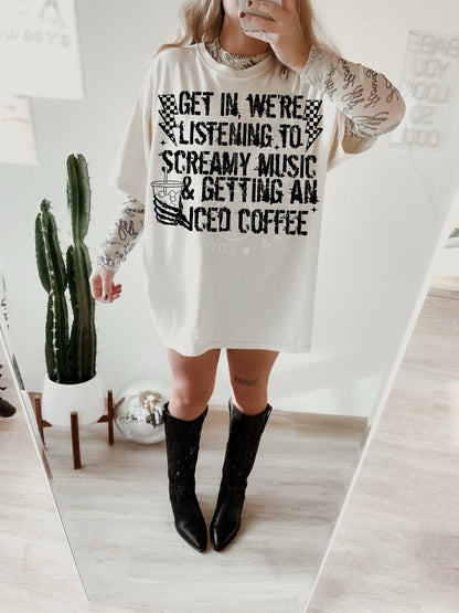 SCREAMY MUSIC & ICED COFFEE  DIGITAL DESIGN