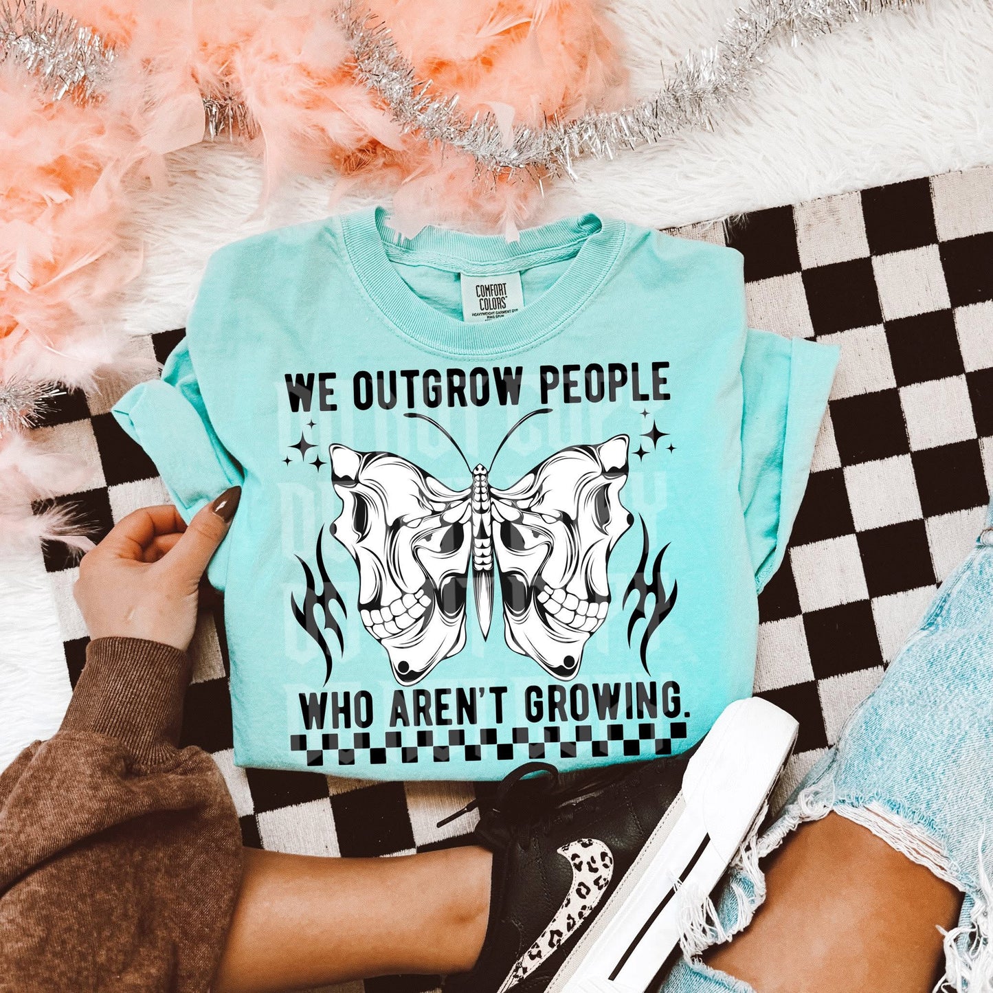 We Outgrow People PNG Design *NO LICENSING REQUIRED*