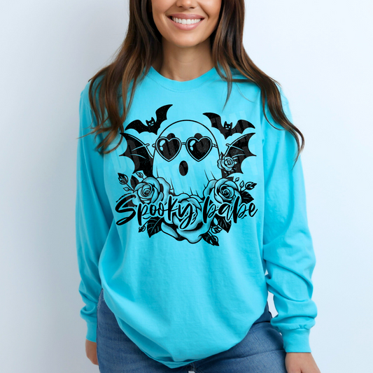 FLORAL SPOOKY GHOST PNG DESIGN - NO LICENSING REQUIRED - JUNE 2024