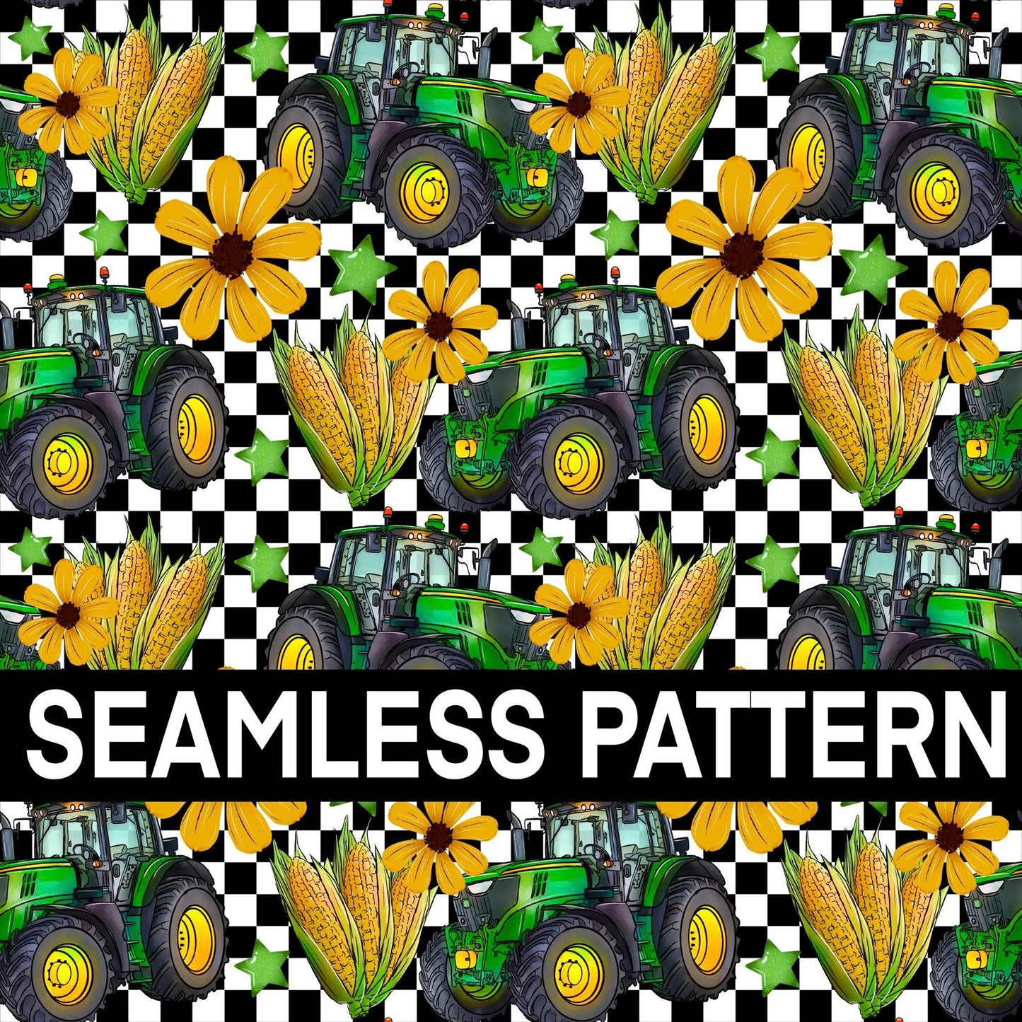 TRACTOR SEAMLESS PATTERN