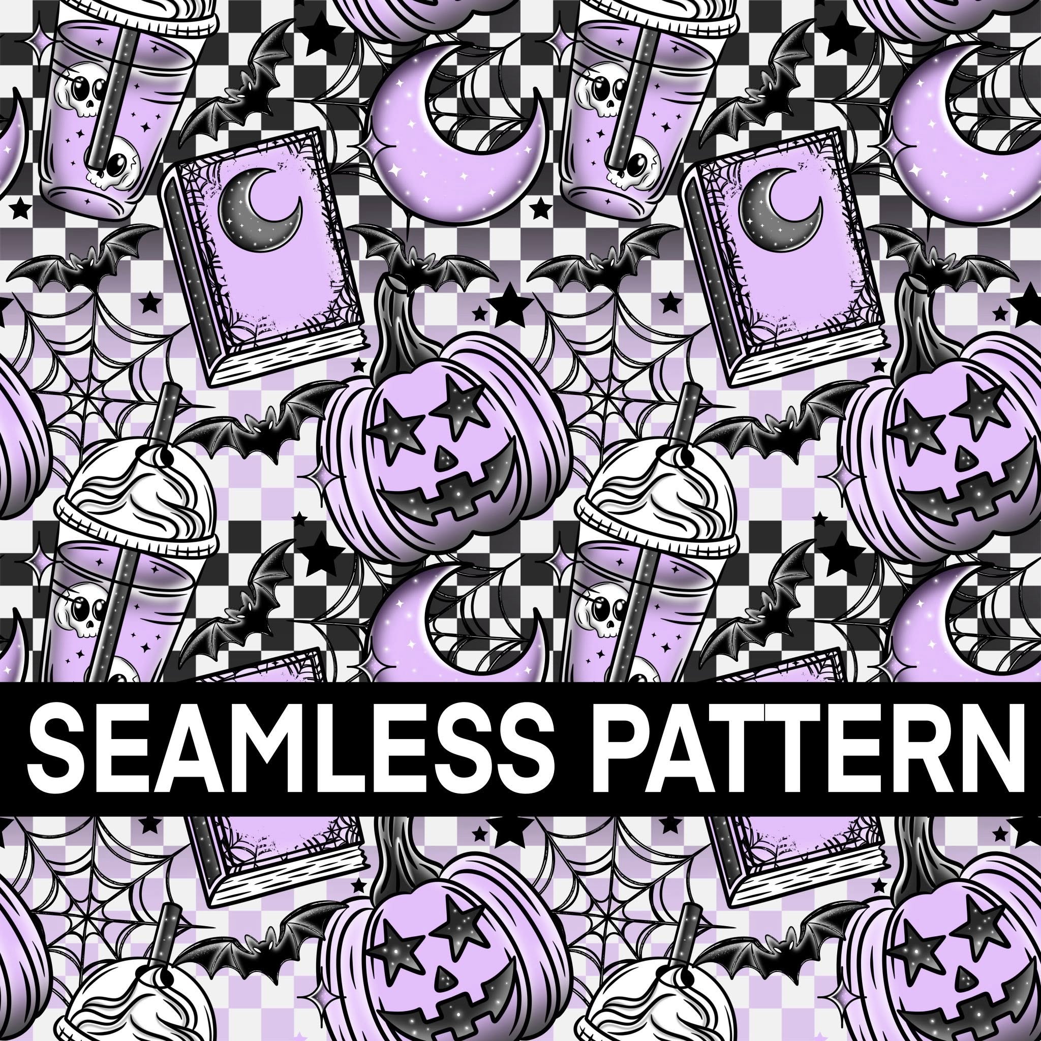 SPOOKY BOOK SEAMLESS PATTERN – Lyttle Design Co