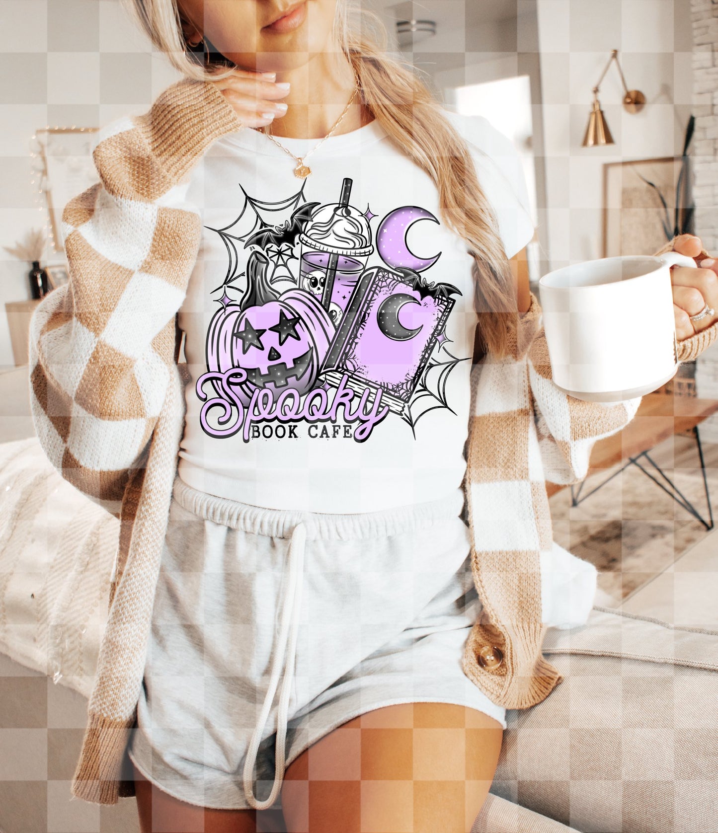 SPOOKY BOOK CAFE  DIGITAL DESIGN