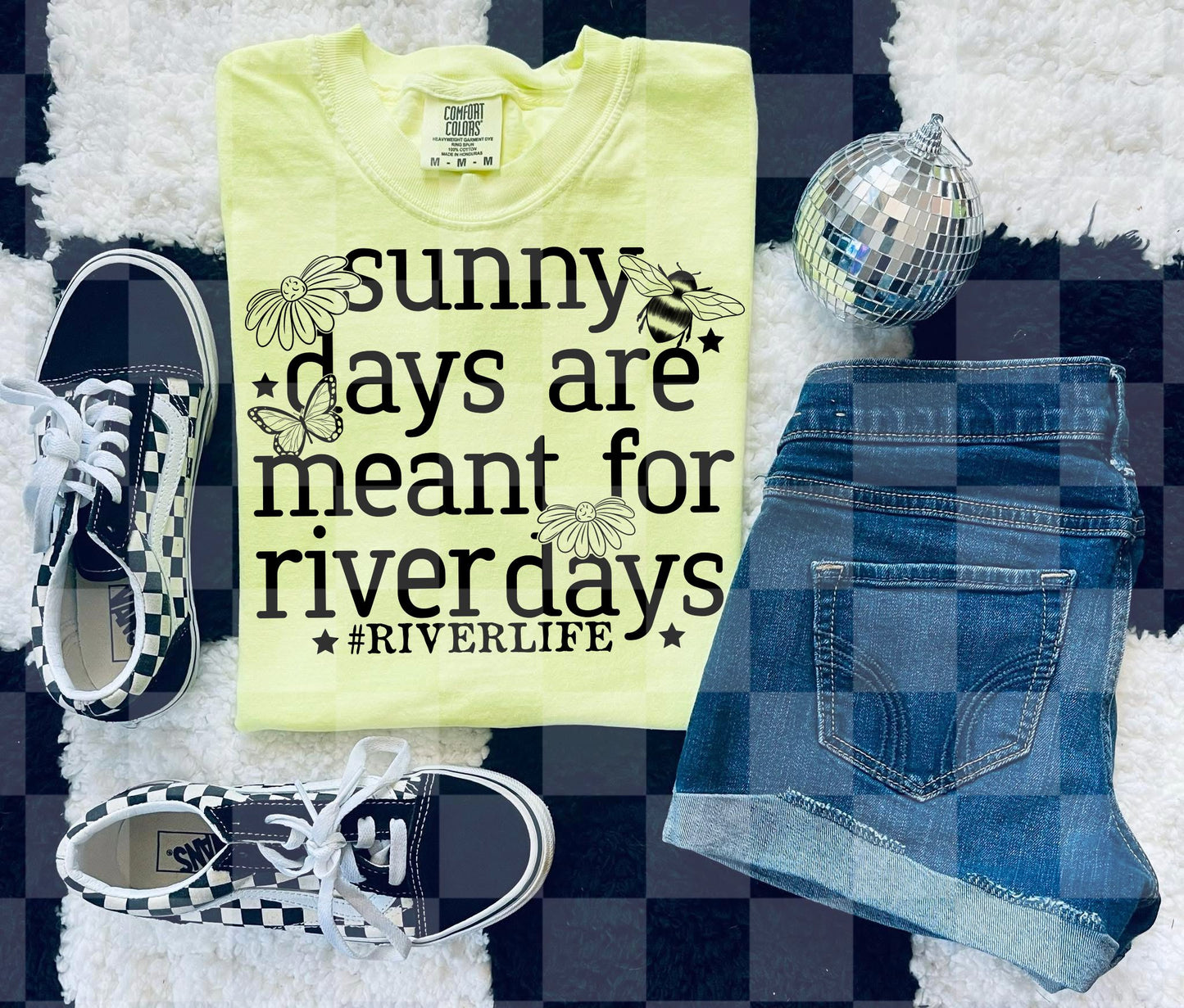 SUNNY DAYS MEANT FOR RIVER DIGITAL DESIGN