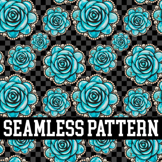 GEM ROSE SEAMLESS PATTERN
