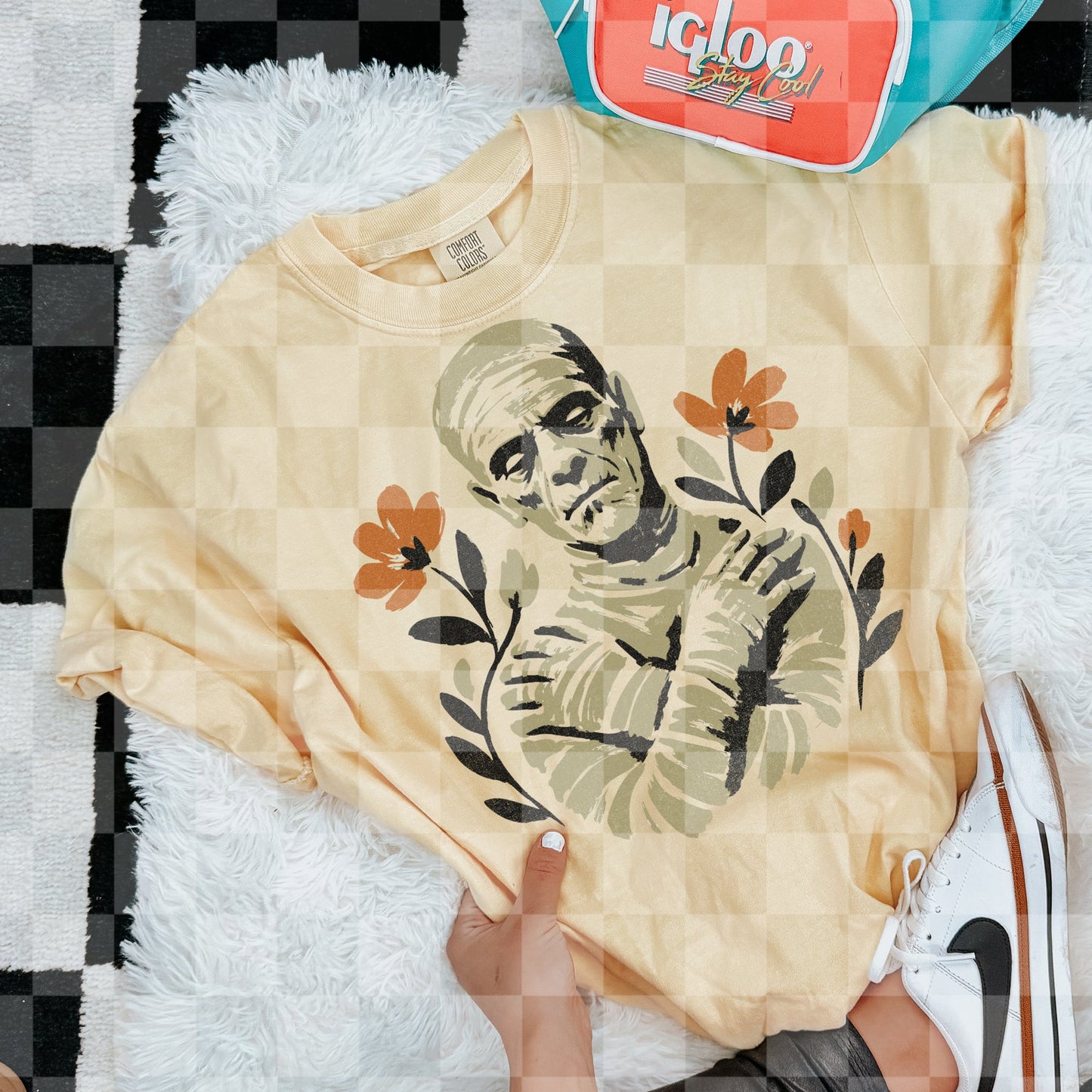 MUMMY FLORAL DOODLE DIGITAL DESIGN