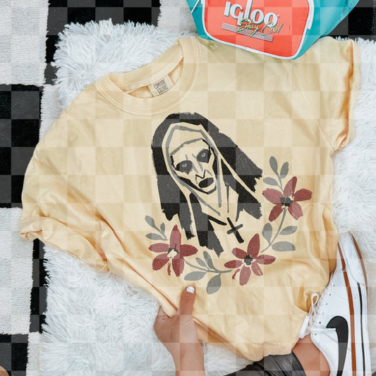 NUN FLORAL DOODLE DIGITAL DESIGN