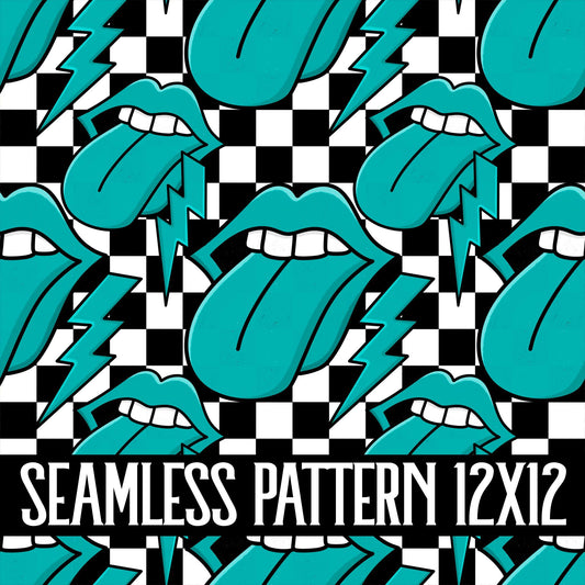 ROCK TONGUE SEAMLESS PATTERN
