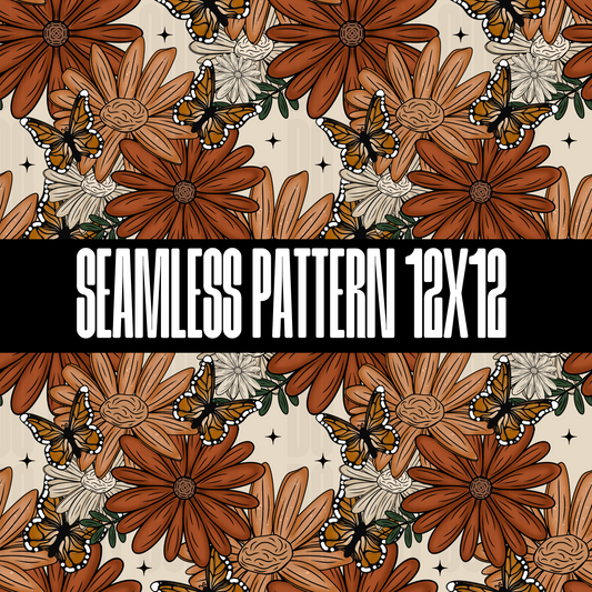 FALL FLORALS SEAMLESS DESIGN - NO LICENSING REQUIRED - 2024