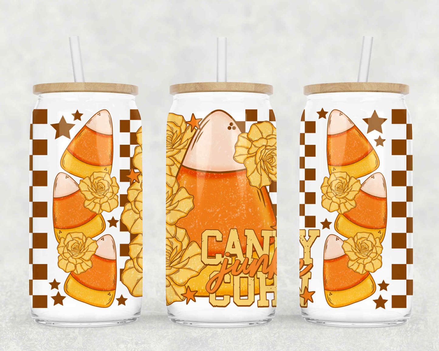 CANDY CORN GLASS WRAP