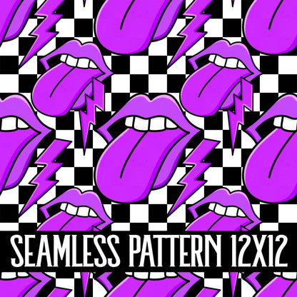 ROCK TONGUE SEAMLESS PATTERN