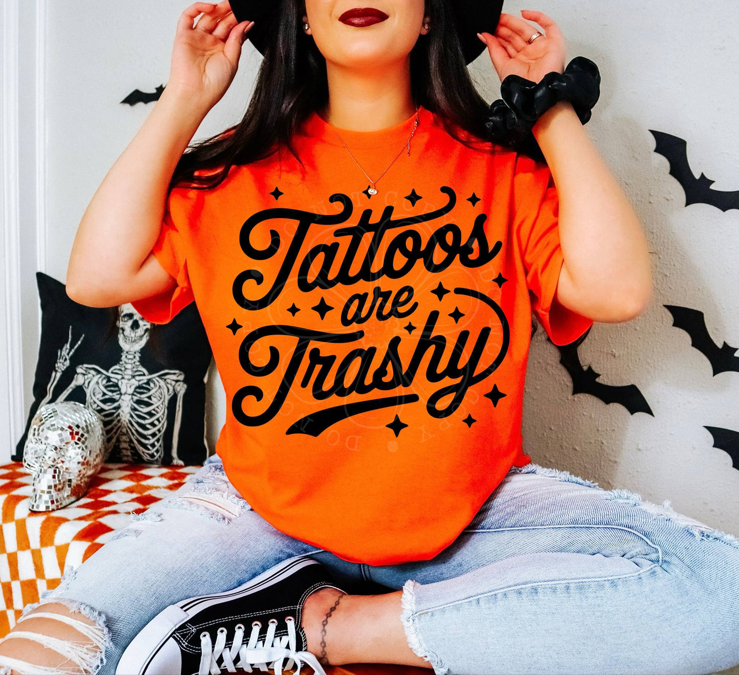 Tattoos Are Trashy - Commercial Use - No Licensing