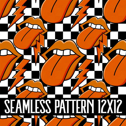 ROCK TONGUE SEAMLESS PATTERN