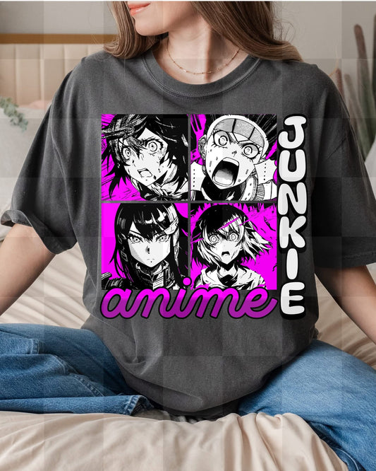 ANIME JUNKIE PINK DIGITAL DESIGN