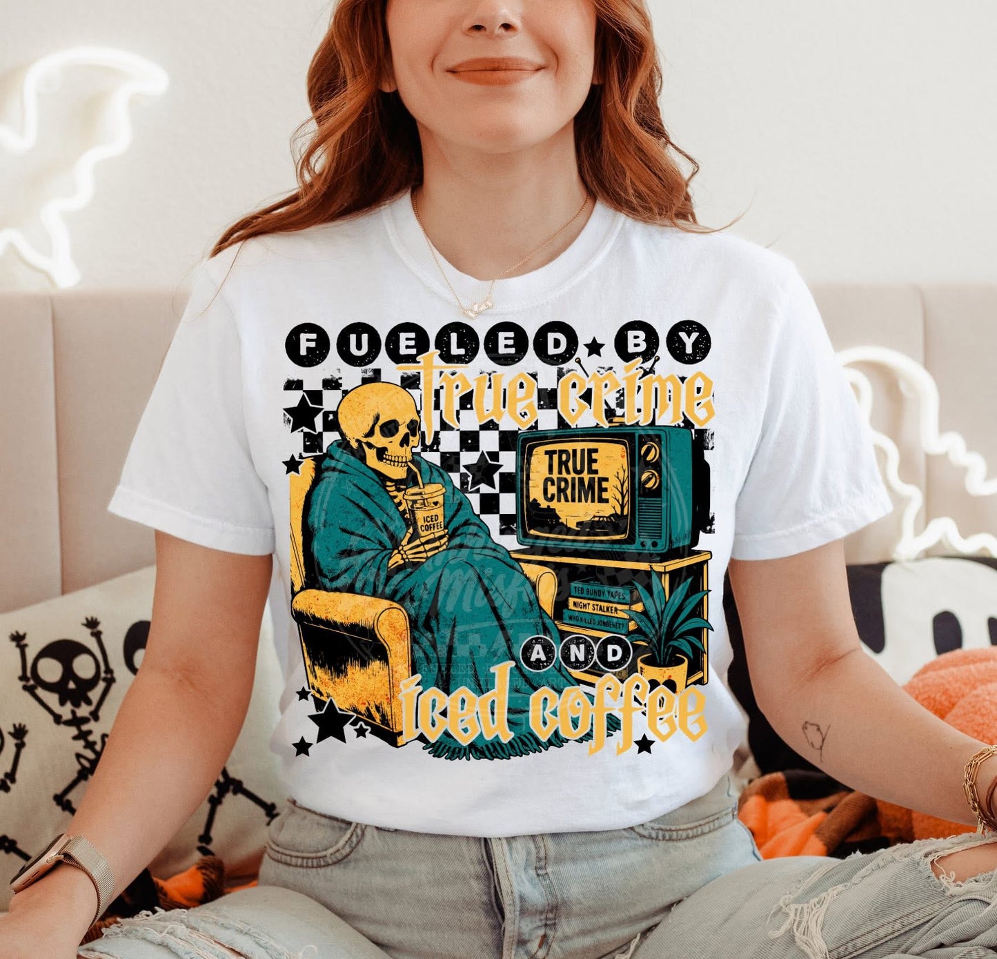 FUELED BY TRUE CRIME AND ICED COFFEE DIGITAL DESIGN