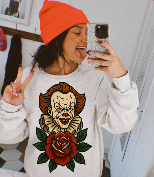 Vintage Horror Clown PNG Design *NO LICENSING REQUIRED*