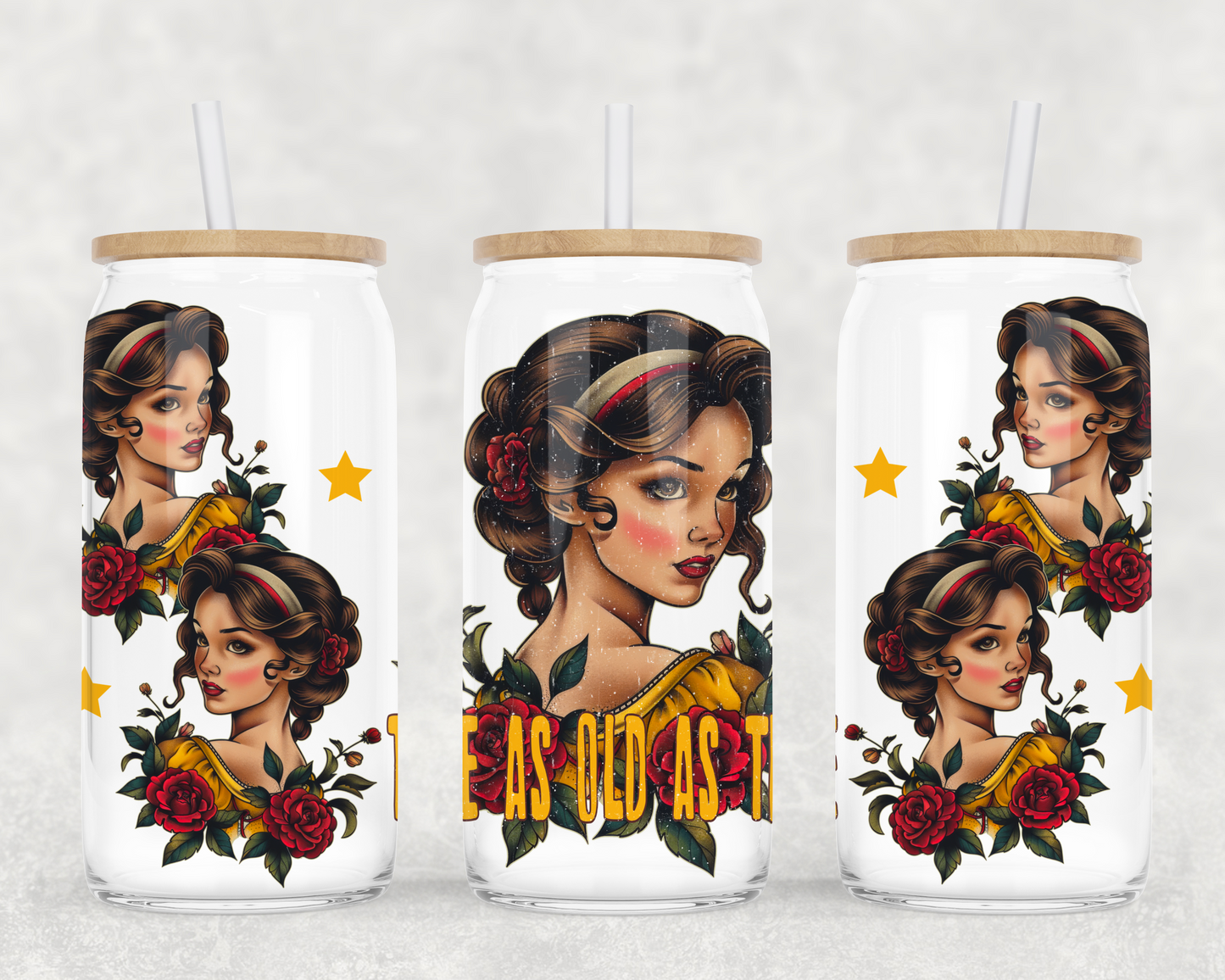 TALE AS OLD AS TIME GLASS WRAP