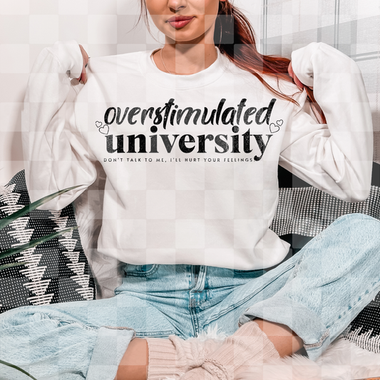 OVERSTIMULATED UNIVERSITY DIGITAL DESIGN
