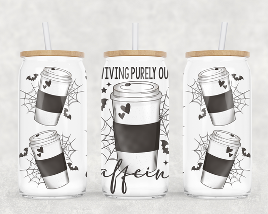 SURVIVING PURELY OUT OF CAFFEINE GLASS WRAP