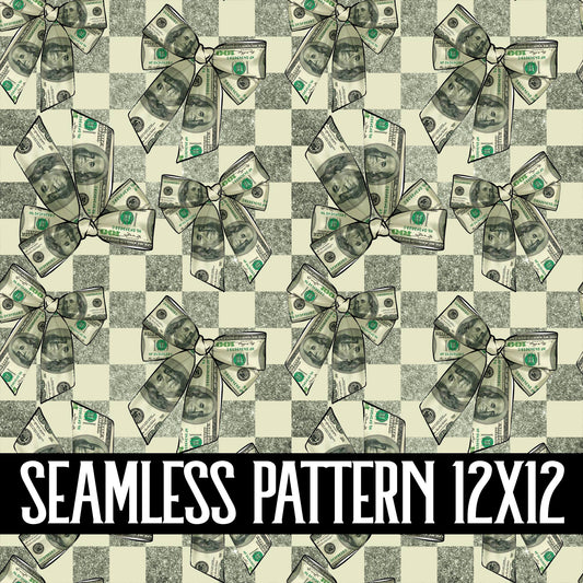 MONEY BOW SEAMLESS PATTERN