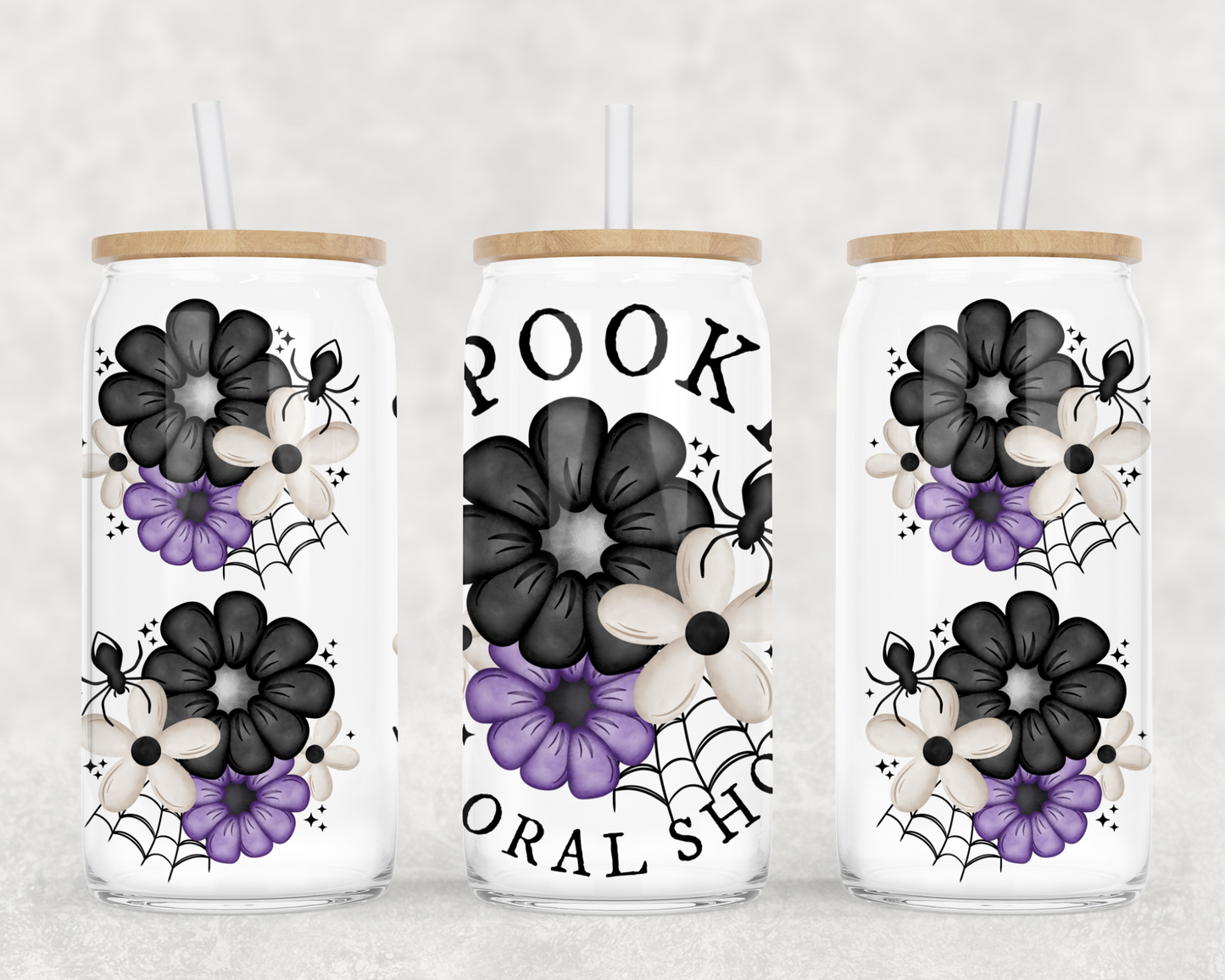 SPOOKY FLORAL SHOP GLASS WRAP