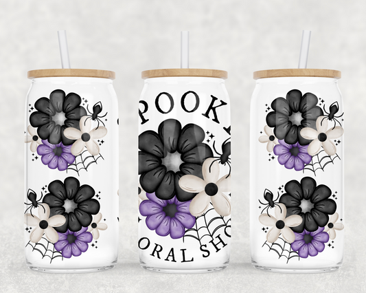 SPOOKY FLORAL SHOP GLASS WRAP