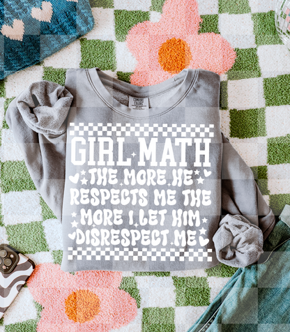 GIRL MATH DIGITAL DESIGN