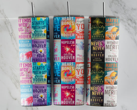 HOOVER BOOK COLLAGE TUMBLER WRAP