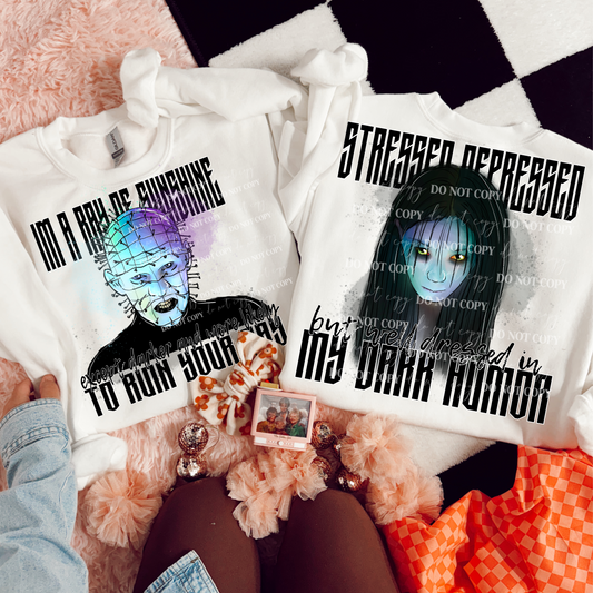 Watercolor Snarky Horror PNG - Commercial Use - No Licensing