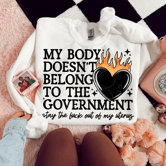 Stay Out Of My Uterus PNG Design *NO LICENSING REQUIRED*
