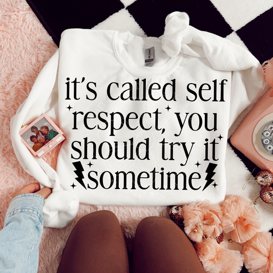 It’s Called Self Respect PNG Design *NO LICENSING REQUIRED*
