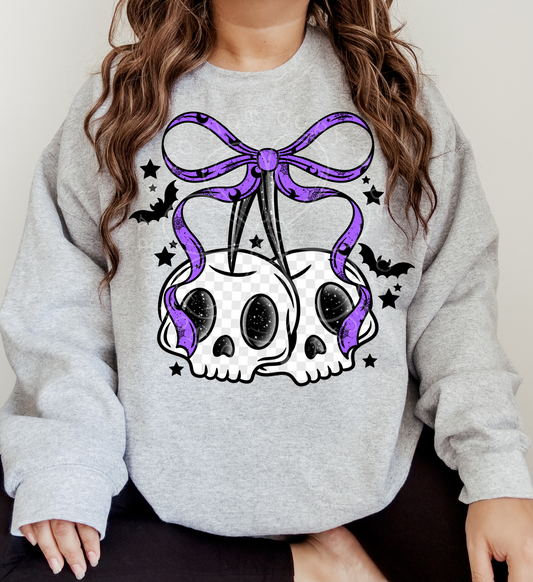 Skull Cherries PNG Design *NO LICENSING REQUIRED*