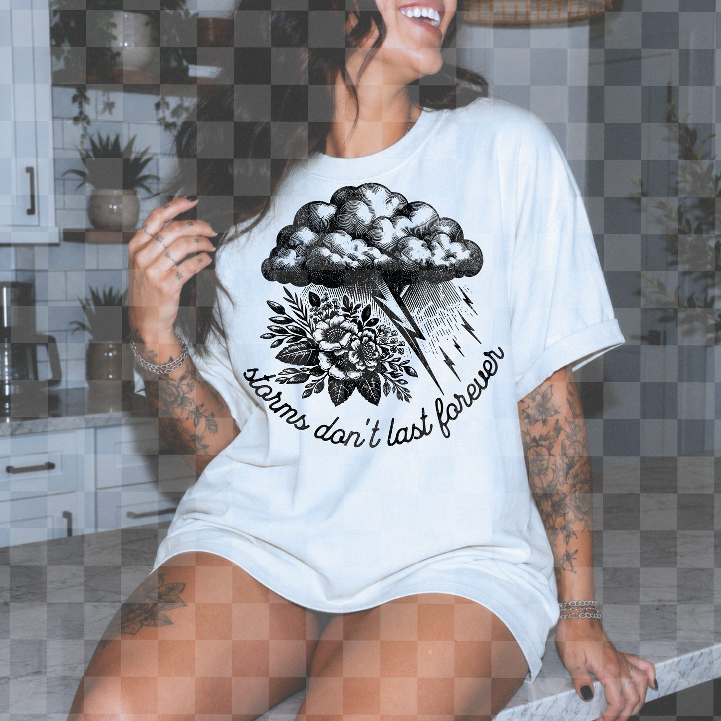 STORMS DON’T LAST FOREVER PNG DIGITAL DESIGN
