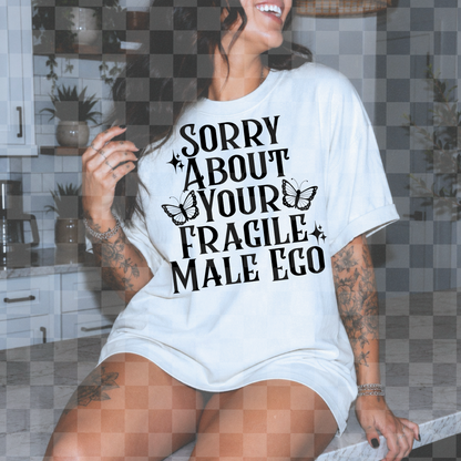 FRAGILE MALE EGO PNG DIGITAL DESIGN