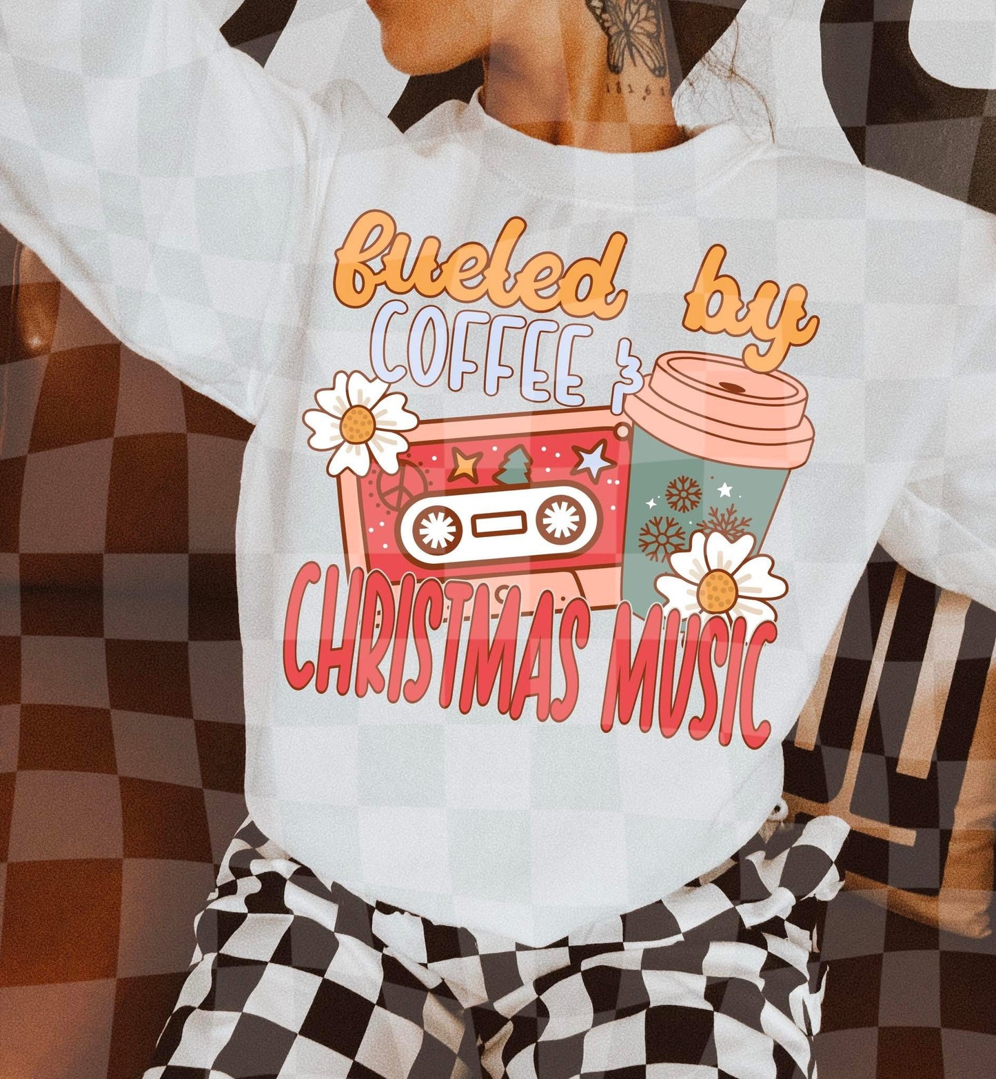 Coffee & Christmas Music PNG - Commercial Use - No Licensing