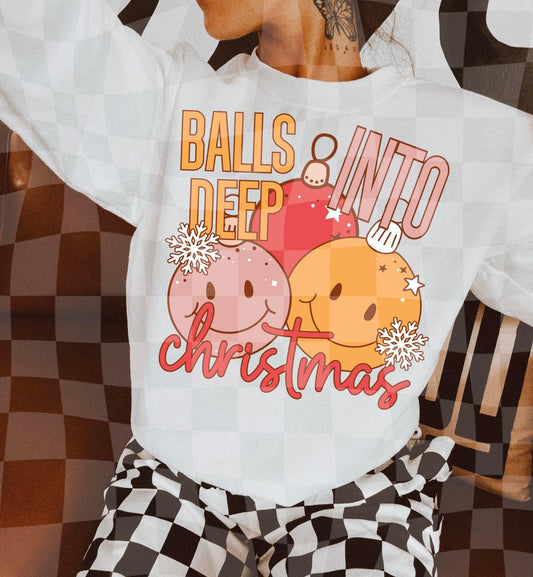 Balls Deep Into Christmas PNG - Commercial Use - No Licensing