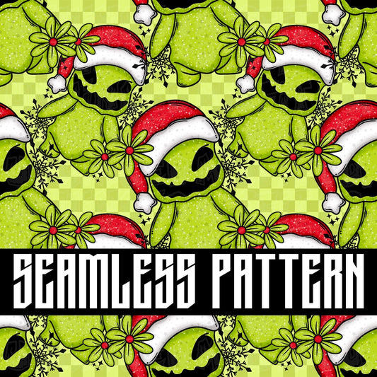 CHRISTMAS MONSTER SEAMLESS PATTERN
