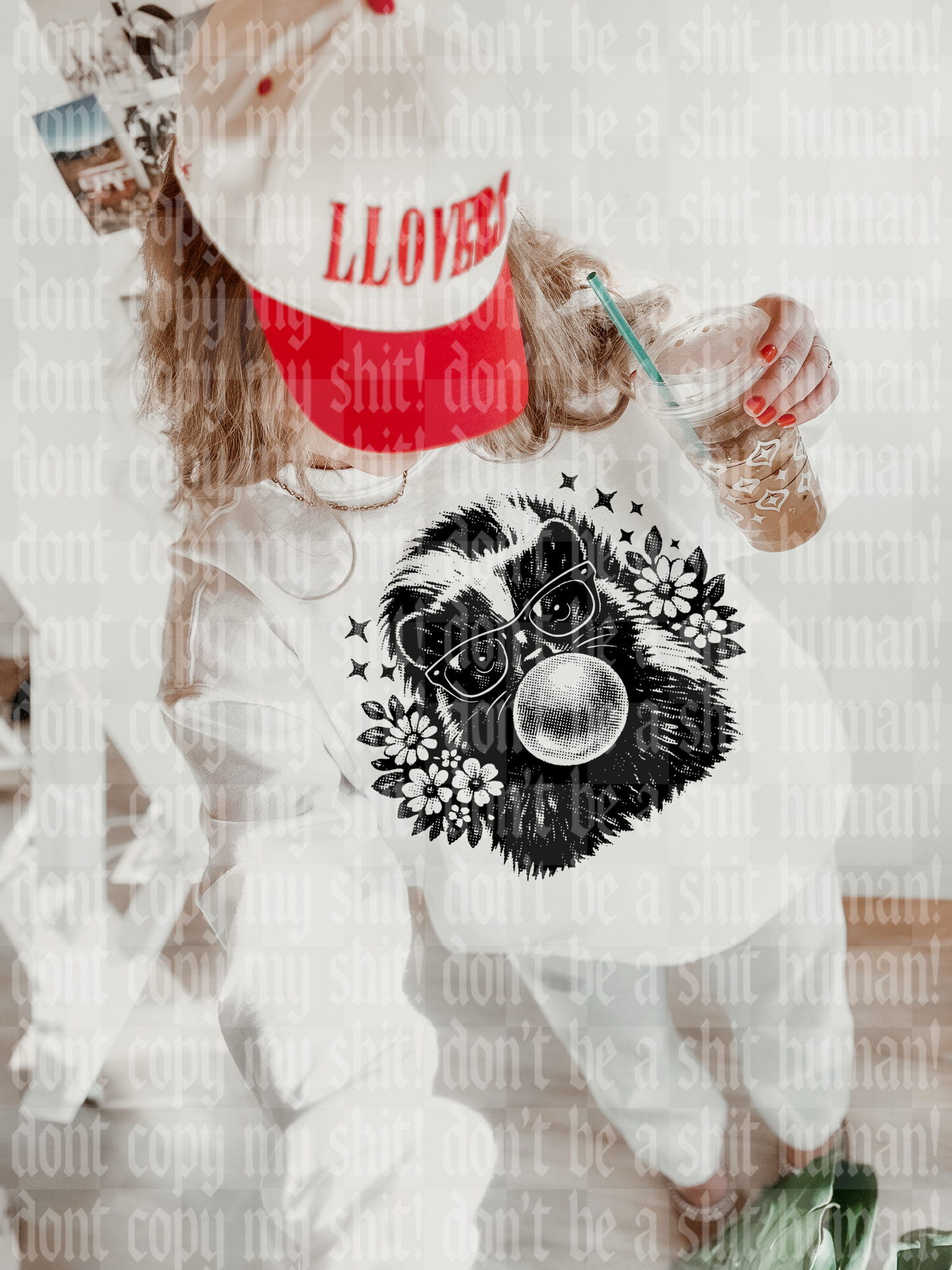 PREPPY HALFTONE SKUNK DIGITAL DESIGN