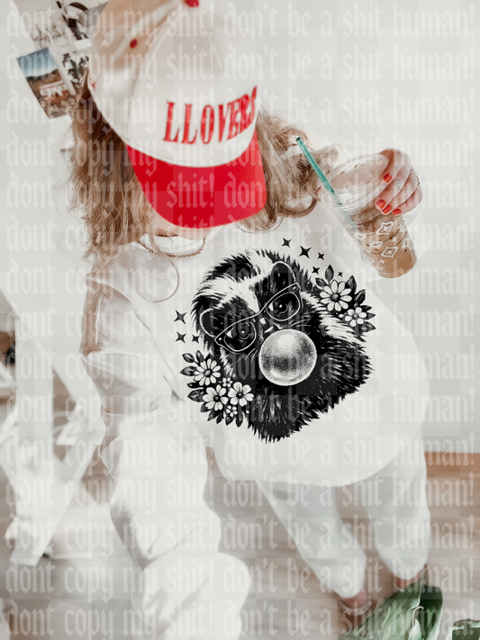 PREPPY HALFTONE SKUNK DIGITAL DESIGN